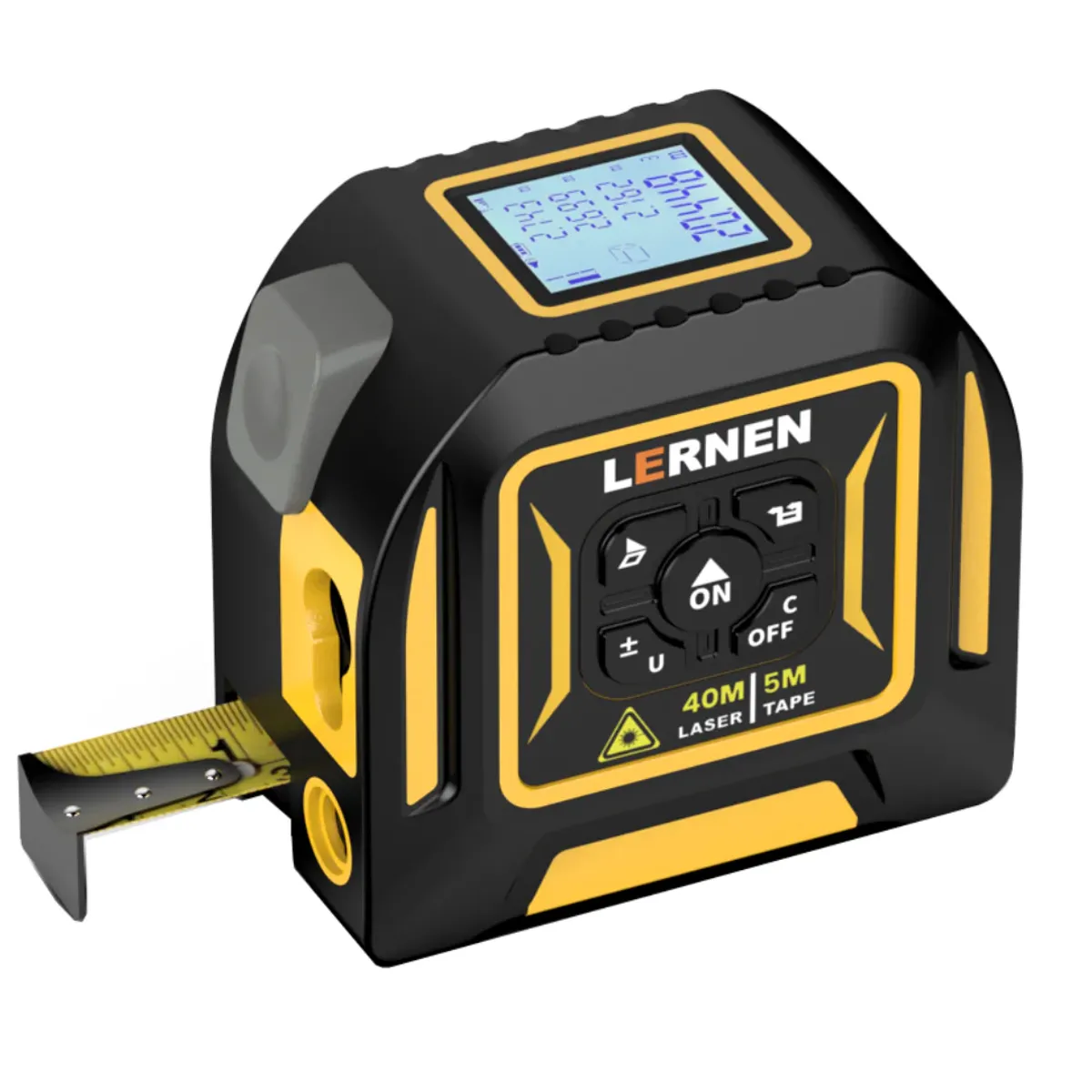 LERNEN - Huincha de Medir con Medidor de Distancia Láser 40m