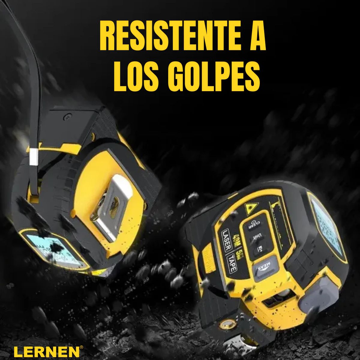 LERNEN - Huincha de Medir con Medidor de Distancia Láser 40m