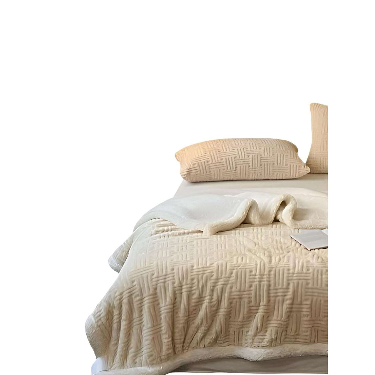 GENERICO - FRAZADA CON CHIPORRO 200X230 BEIGE