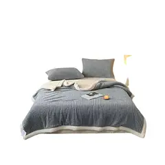 GENERICO - FRAZADA CON CHIPORRO 200X230 AZUL