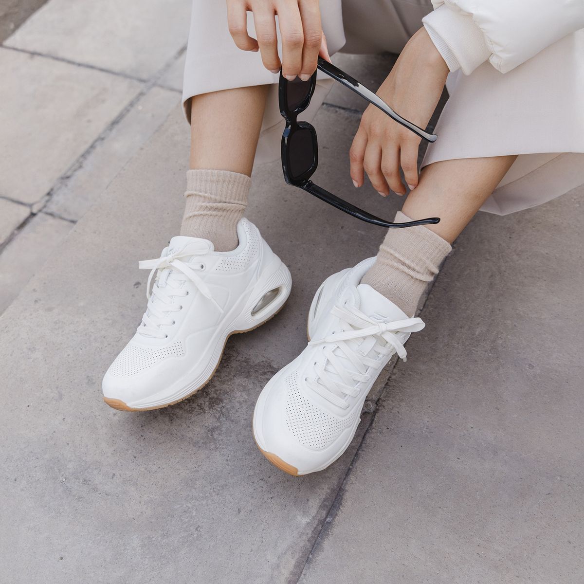 FLEXI - Zapatilla Mujer Saluma 131501 Blanca Flexi