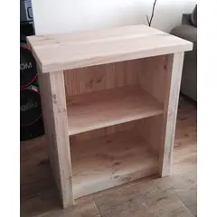 GENERICO - Mesón Rustico Auxiliar Cocina Multifuncional 100% Madera