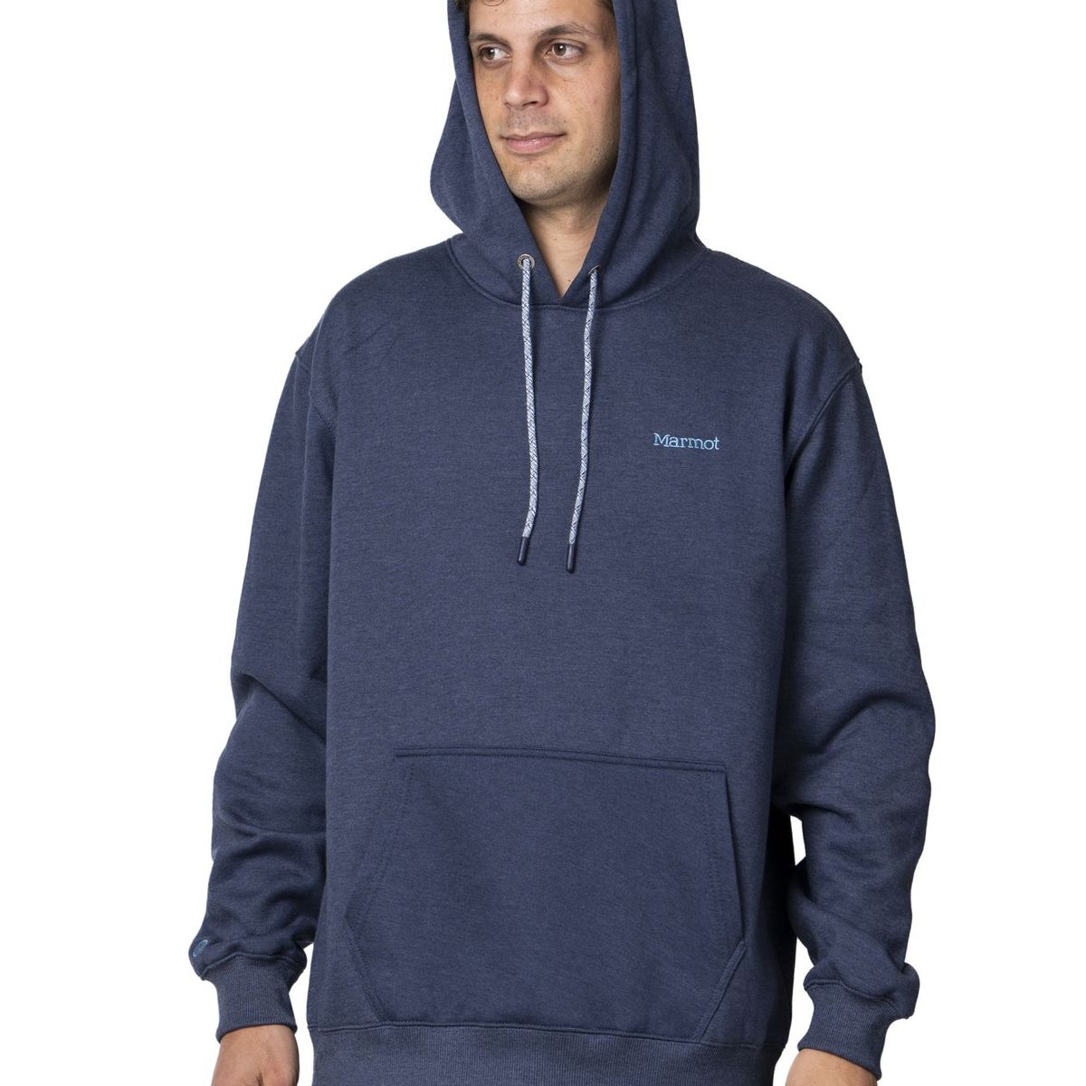 MARMOT - Polerón Hombre Marmot Chest Logo Hoody Azul