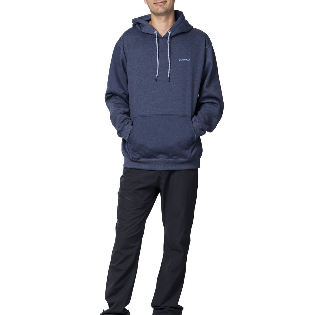 MARMOT - Polerón Hombre Marmot Chest Logo Hoody Azul