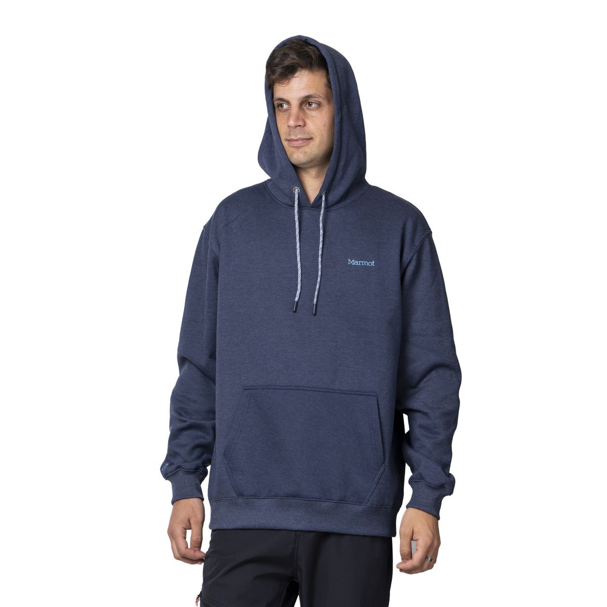 MARMOT - Polerón Hombre Marmot Chest Logo Hoody Azul