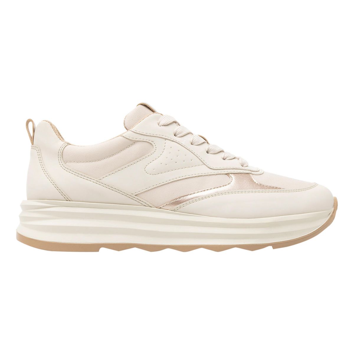 FLEXI - Zapatilla Mujer Nat 127102 Beige Flexi