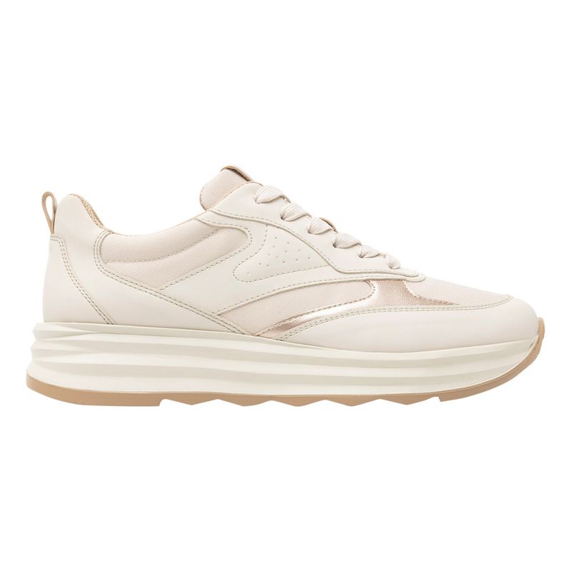 FLEXI - Zapatilla Mujer Nat 127102 Beige Flexi