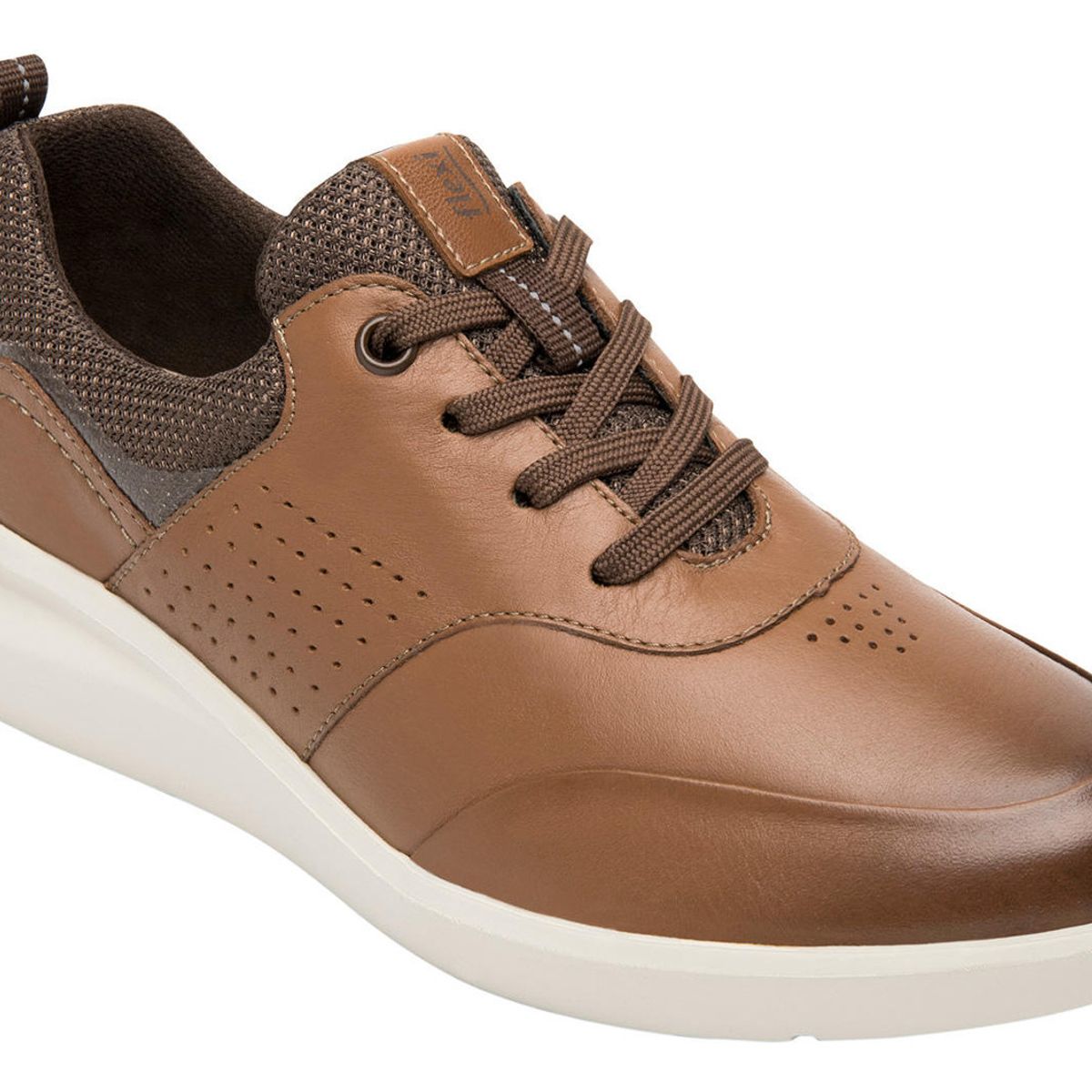 FLEXI - Zapatilla Mujer Cuero Alisha Café Flexi