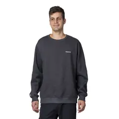 MARMOT - Polerón Hombre Logo Crew Gris