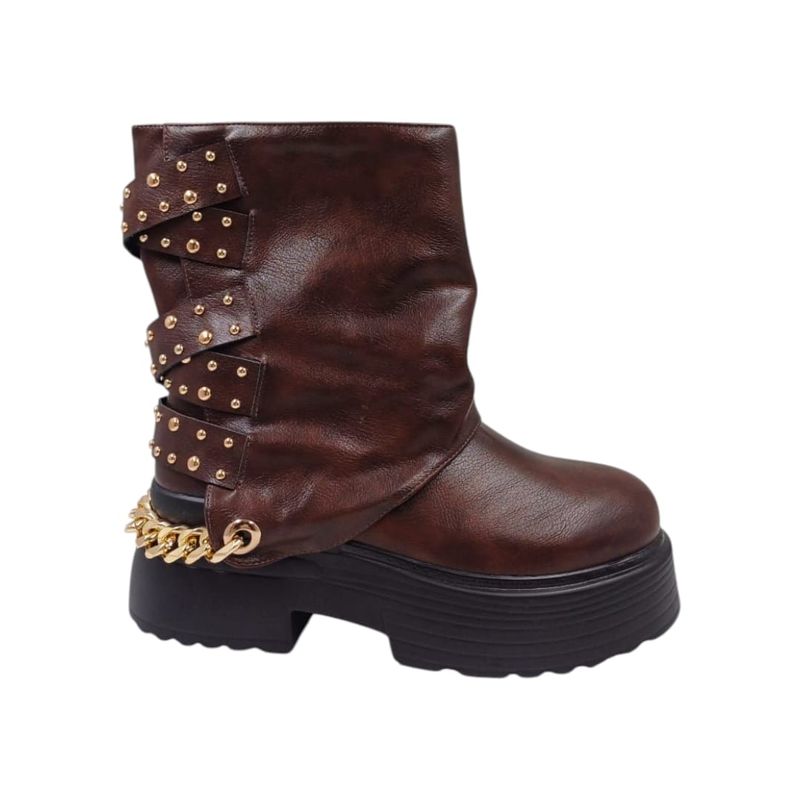 HERIEL - Bota Café Plataforma Mujer
