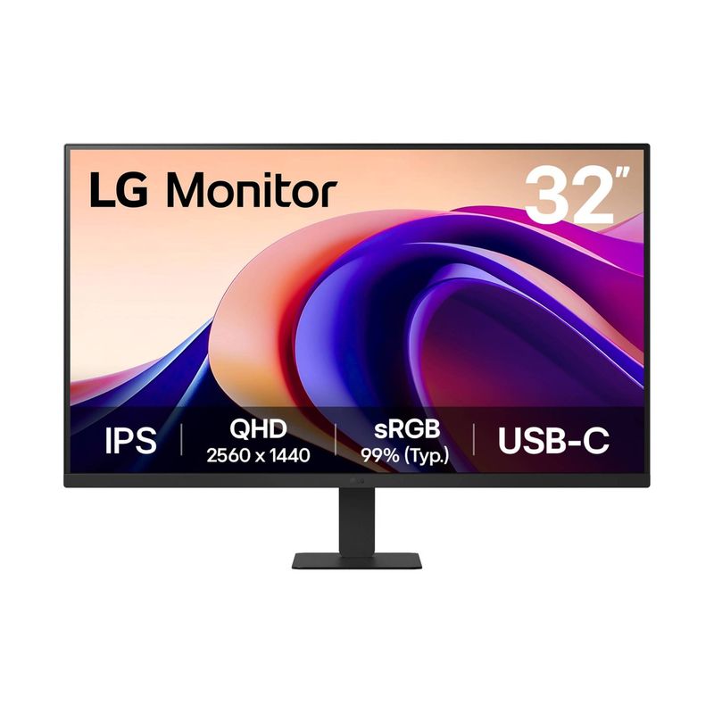 LG - Monitor LG 32” QHD IPS 100Hz con HDR10 y USB Type-C™