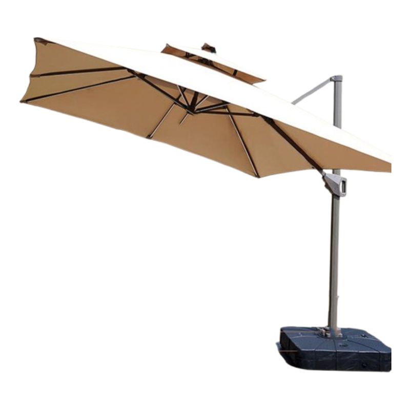 GENERICO - Quitasol Parasol Lateral 3x3 Con Base Sombrilla Terraza