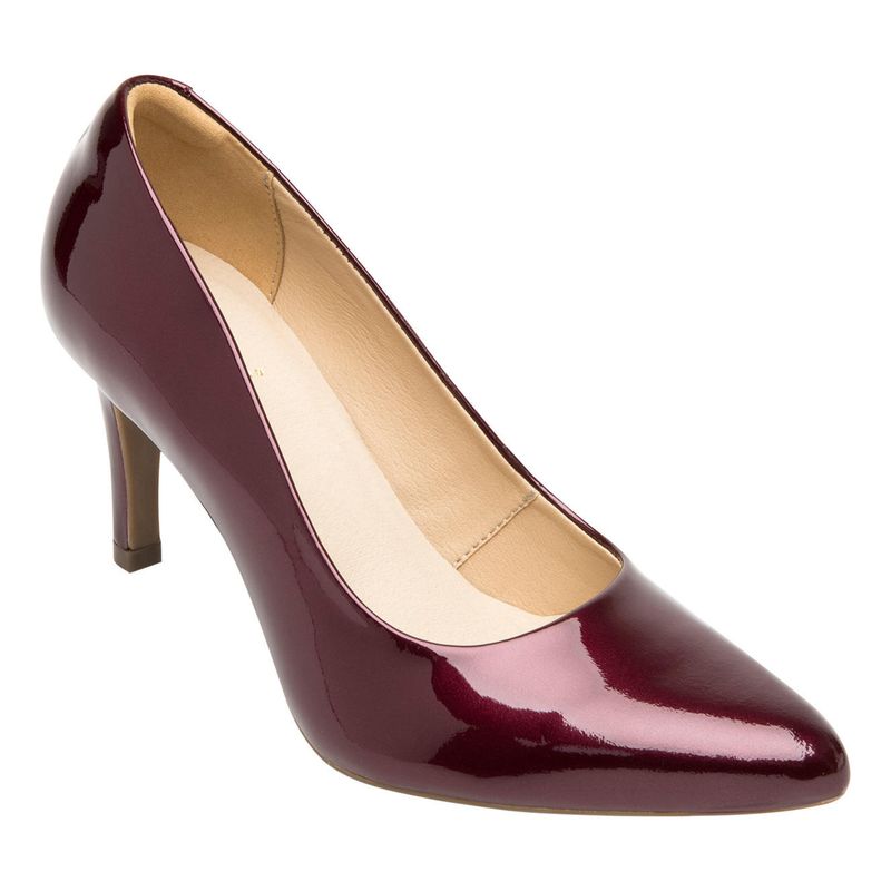 FLEXI - Zapato Mujer Cuero Idris Rojo Osc. Flexi