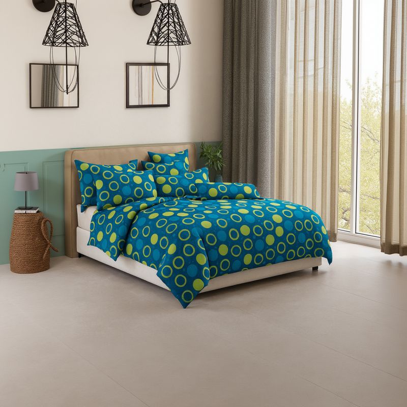 ARMONIA - Faldón Cama Doble Acolchado 2 Plazas + 2 Fundas Incluidas