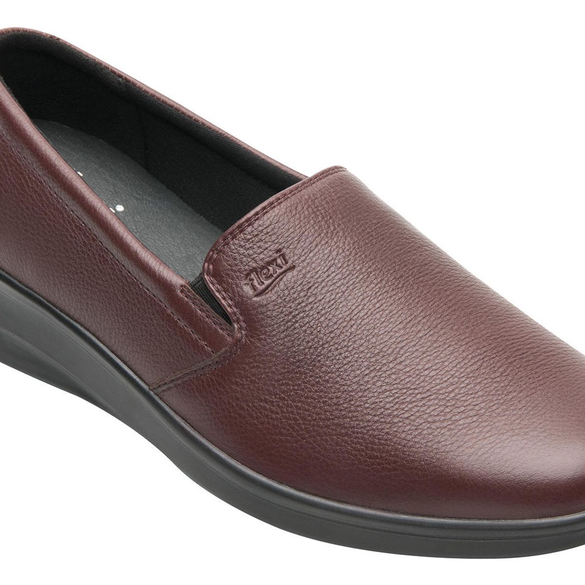 FLEXI - Zapato Mujer Cuero Jenelle 124501 Burdeo Flexi