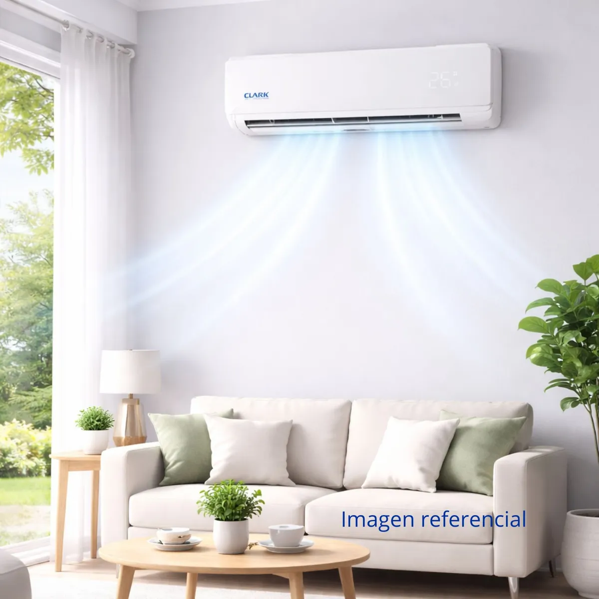 CLARK - AIRE ACONDICIONADO SPLIT MURO INVERTER 9000 BTU R32 CLARK