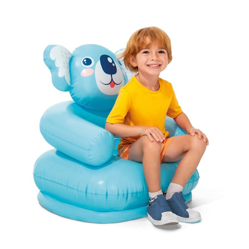 INTEX - Sillón Inflable para Niños INTEX Happy Animal Azul