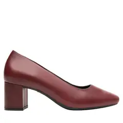 FLEXI - Zapato Mujer Cuero Marione Rojo Osc