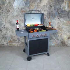 BBQ GRILL - Parrilla Gas Dark Hawk 4Q