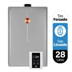 RHEEM - Calefont 28 litros Gas Licuado Tiro Forzado