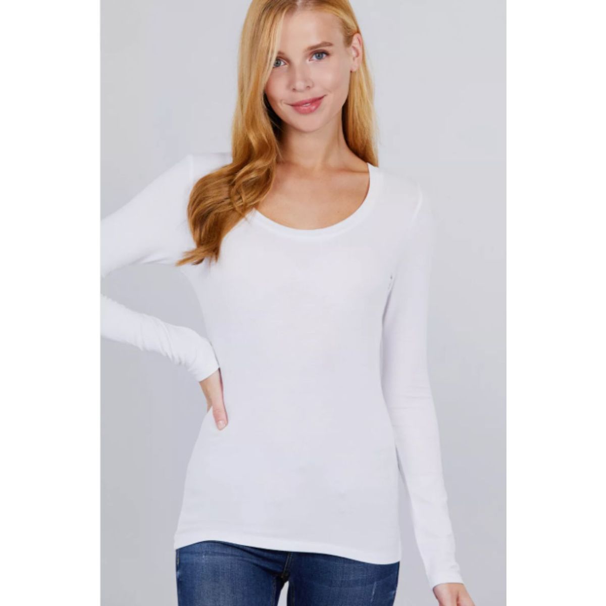 LIKE SHOP - Camiseta Mujer Elasticada Manga Larga Interior Polar 5523