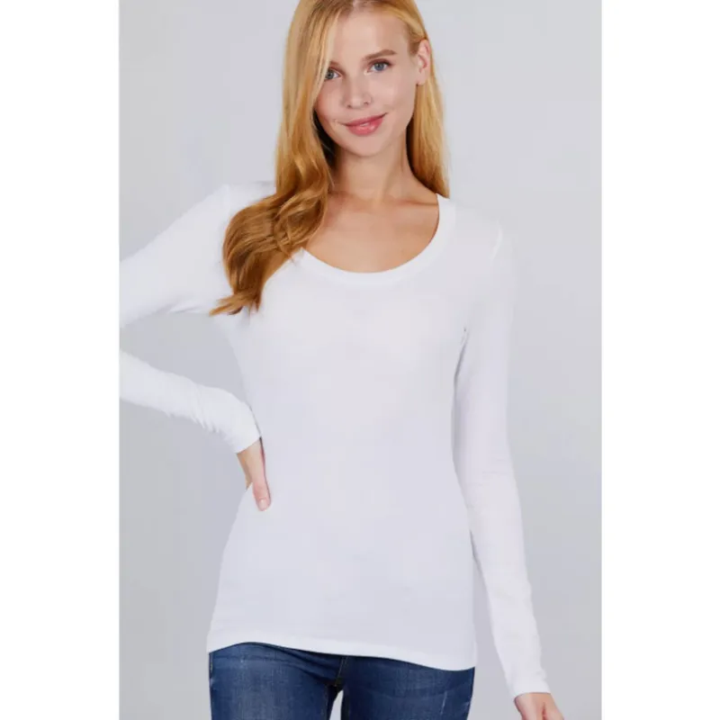 MPROPIA - Camiseta Mujer Elasticada Manga Larga Interior Polar 5523