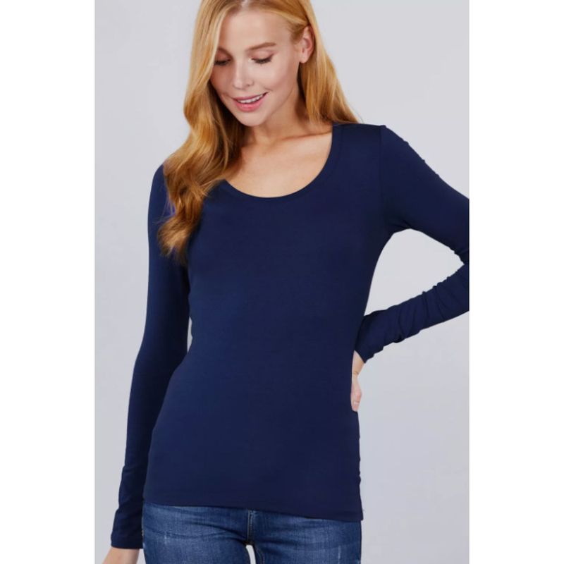 MPROPIA - Camiseta Mujer Elasticada Manga Larga Interior Polar 5523