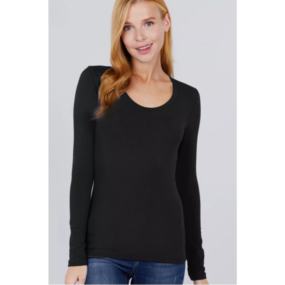 LIKE SHOP - Camiseta Mujer Elasticada Manga Larga Interior Polar 5523