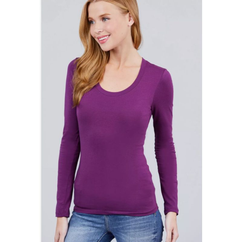 MPROPIA - Camiseta Mujer Elasticada Manga Larga Interior Polar 5523