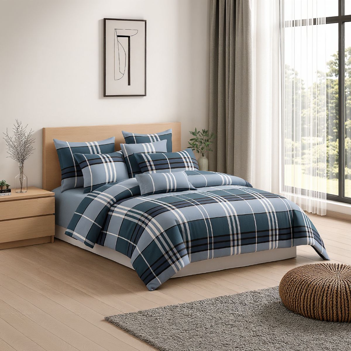 ARMONIA - Set De Sábanas Premium 800 Hilos 2 Plazas Algodón Suave