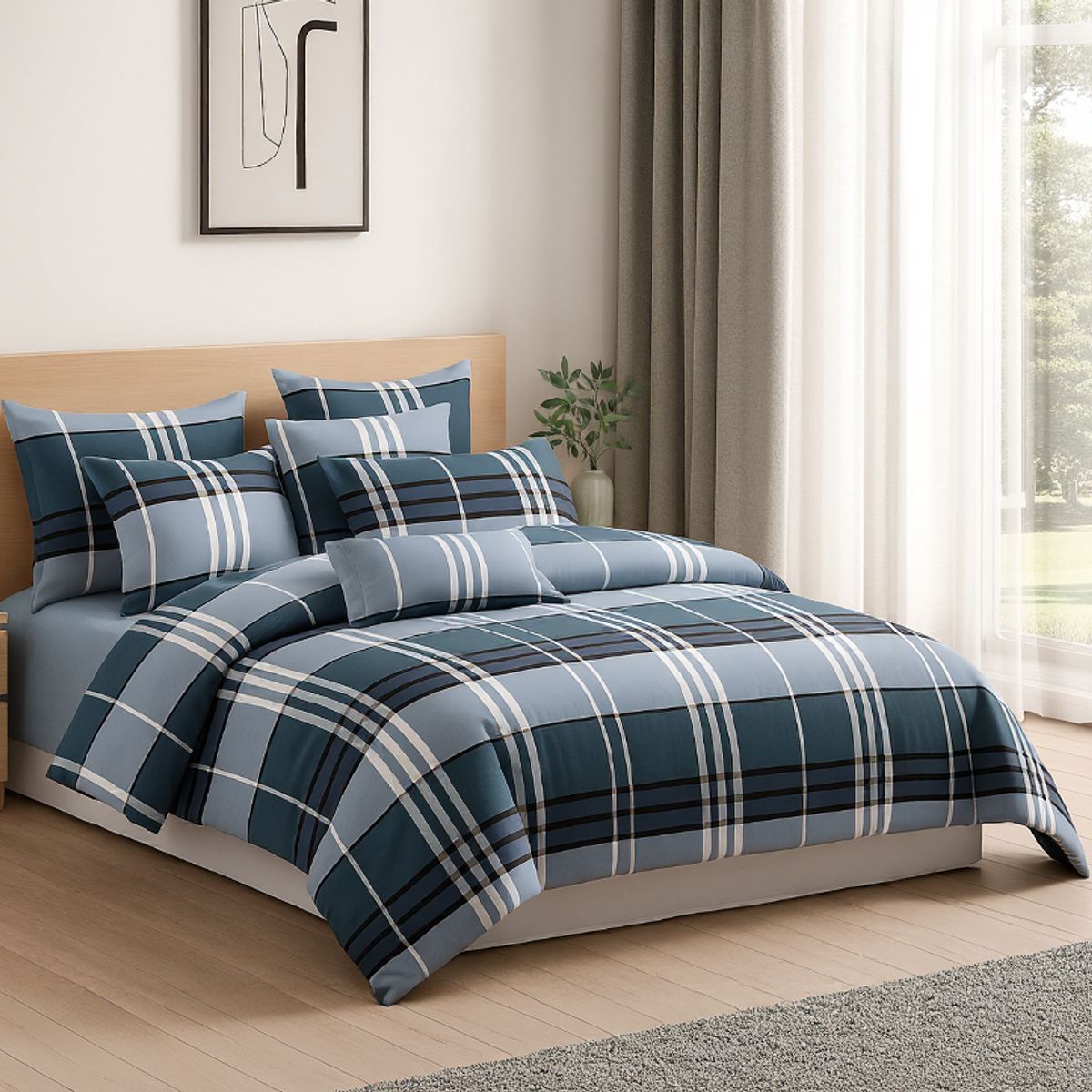 ARMONIA - Set de Sábanas 2 Plazas 800 Hilos Algodón Diseño De Lujo