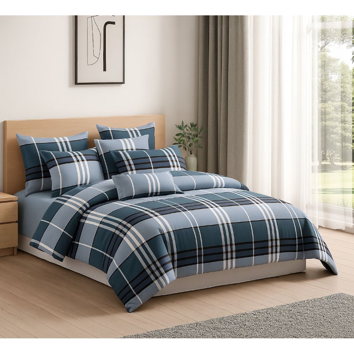 ARMONIA - Set de Sábanas 2 Plazas 800 Hilos Algodón Diseño De Lujo