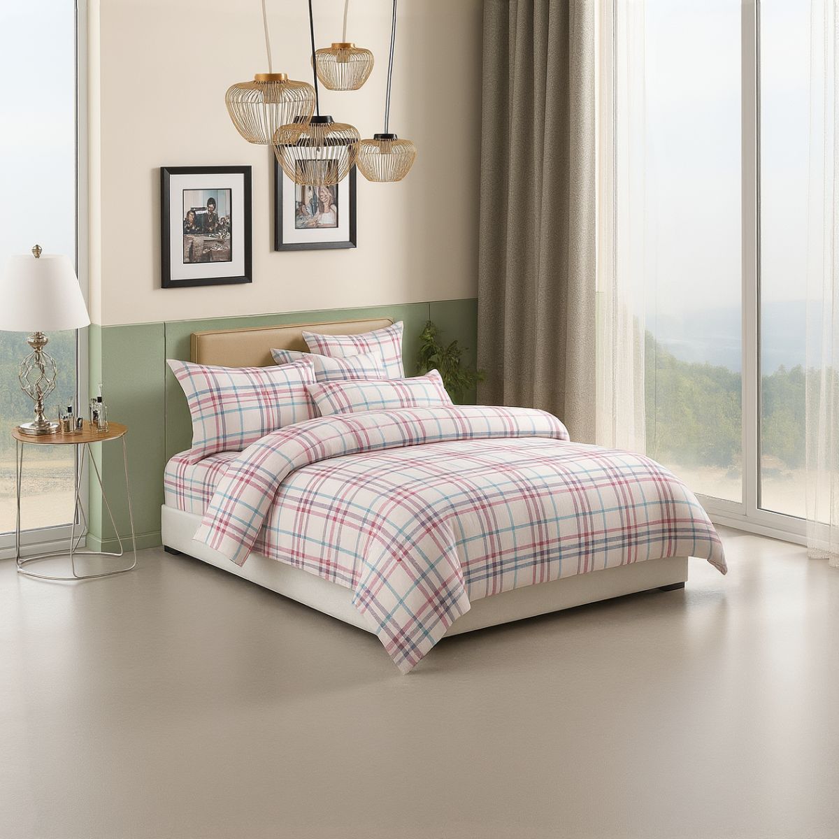 ARMONIA - Set De Sábanas Suaves 800 Hilos Algodón 2 Plazas Elegantes