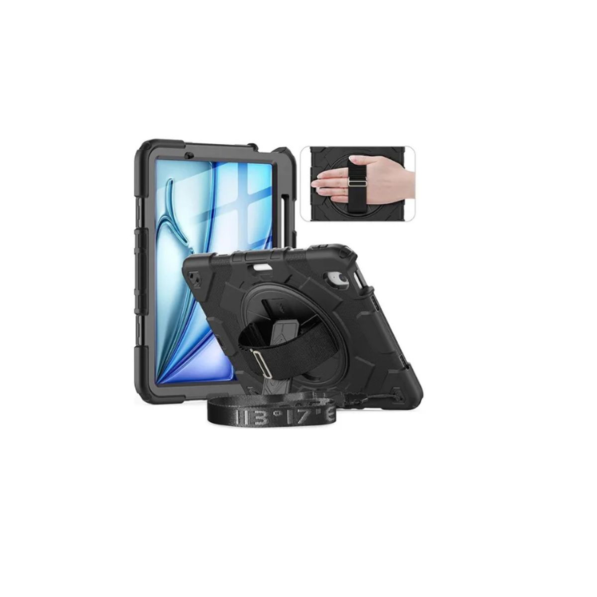 GENERICO - Funda Armadura Antigolpe Para iPad Air 11 M2 2024 + Hidrogel