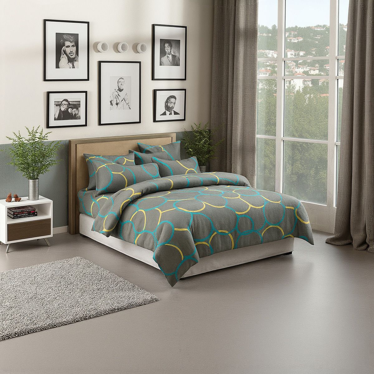 ARMONIA - Set de Sábanas 2 Plazas 800 Hilos Diseños Multicolor