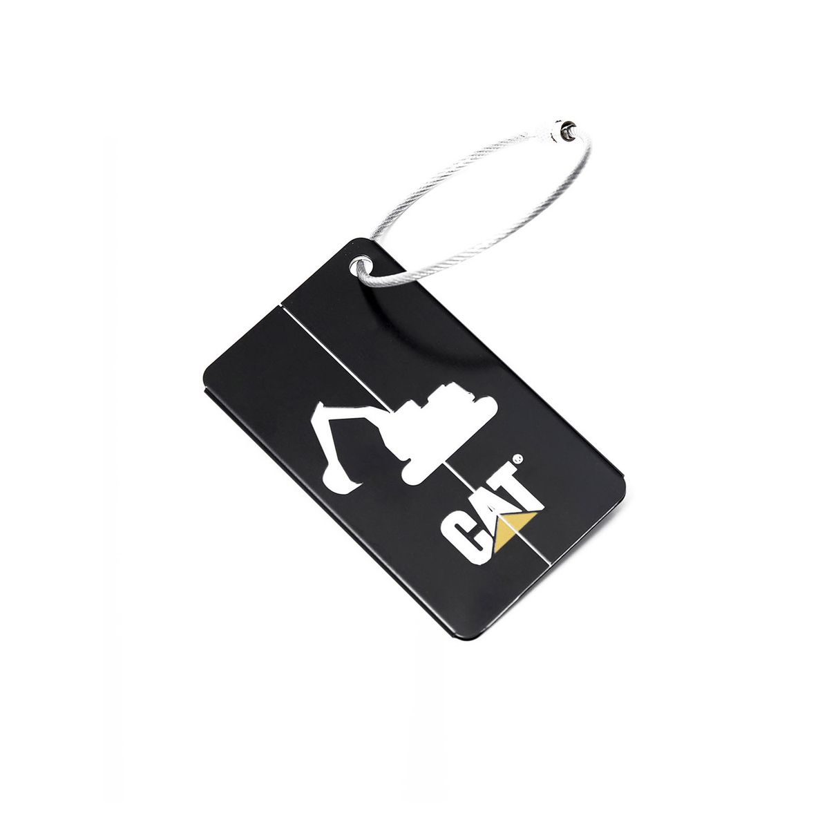 CAT - Llavero Metal Luggage Tag Unisex Negro CAT