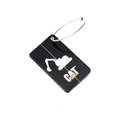 CAT - Llavero Metal Luggage Tag Unisex Negro