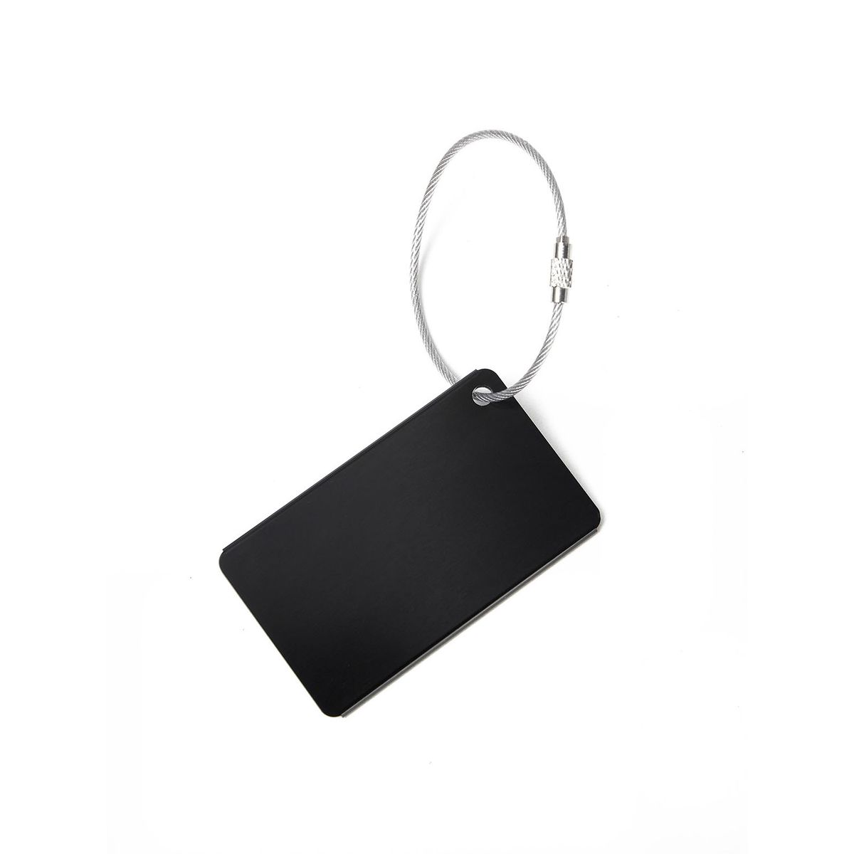 CAT - Llavero Metal Luggage Tag Unisex Negro CAT