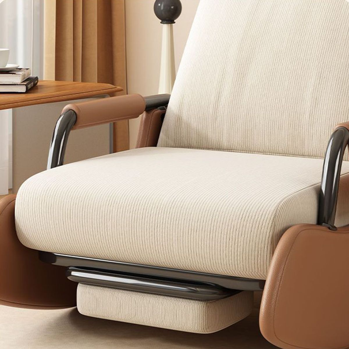 GENERICO - Sillón Mecedora Ajustable 3 Niveles Retráctil Con Reposapiés