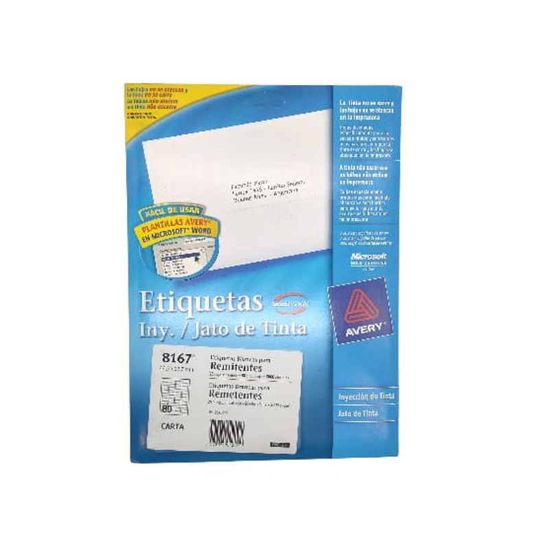 GENERICO - 2000 Etiqueta compatibles con Avery 8167 Blanca 25 Hjs