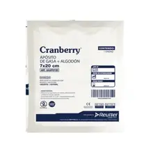 CRANBERRY - Aposito De Gasa + Algodon 7x20cm 10 Unidades