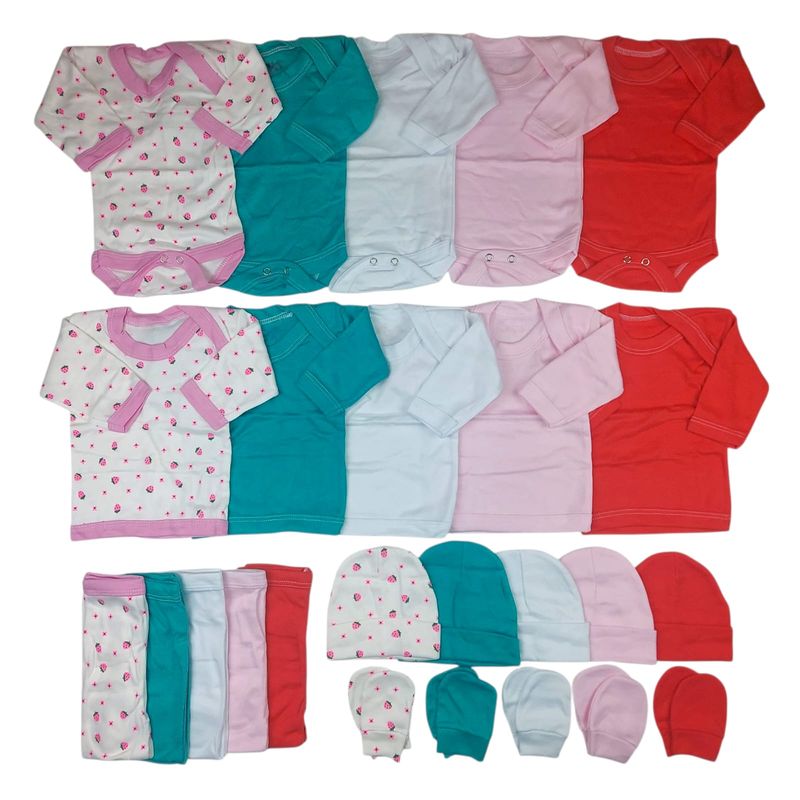 GENERICO - Pack 25 Piezas Ajuar Bebé 0a3 Meses