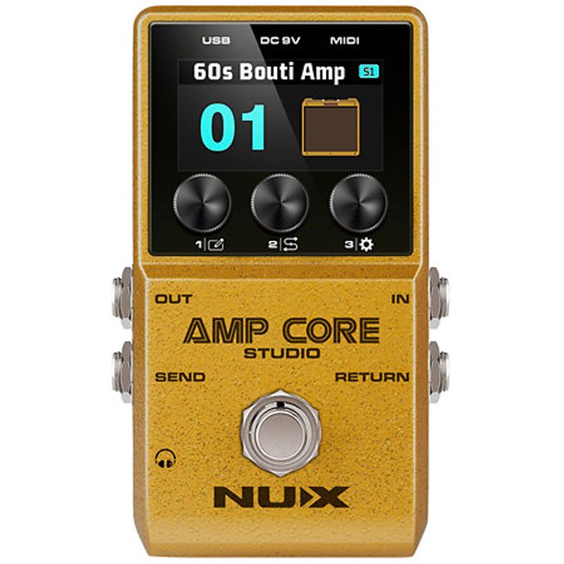 NUX - Pedal de guitarra Amp Core Studio NCA-1 Nux