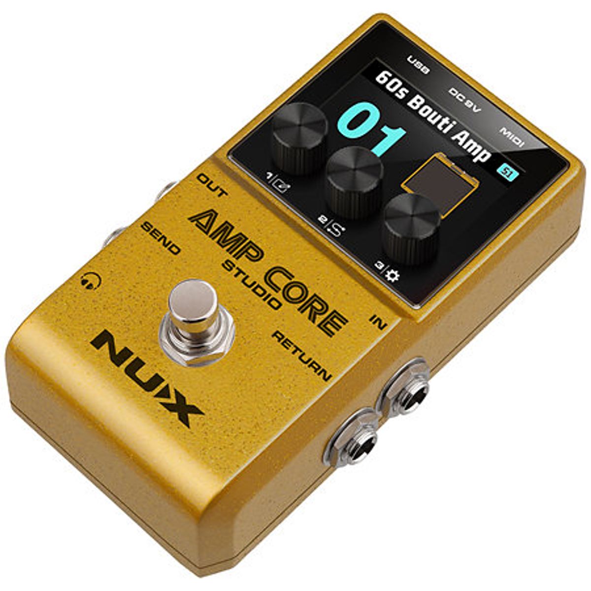 NUX - Pedal de guitarra Amp Core Studio NCA-1 Nux