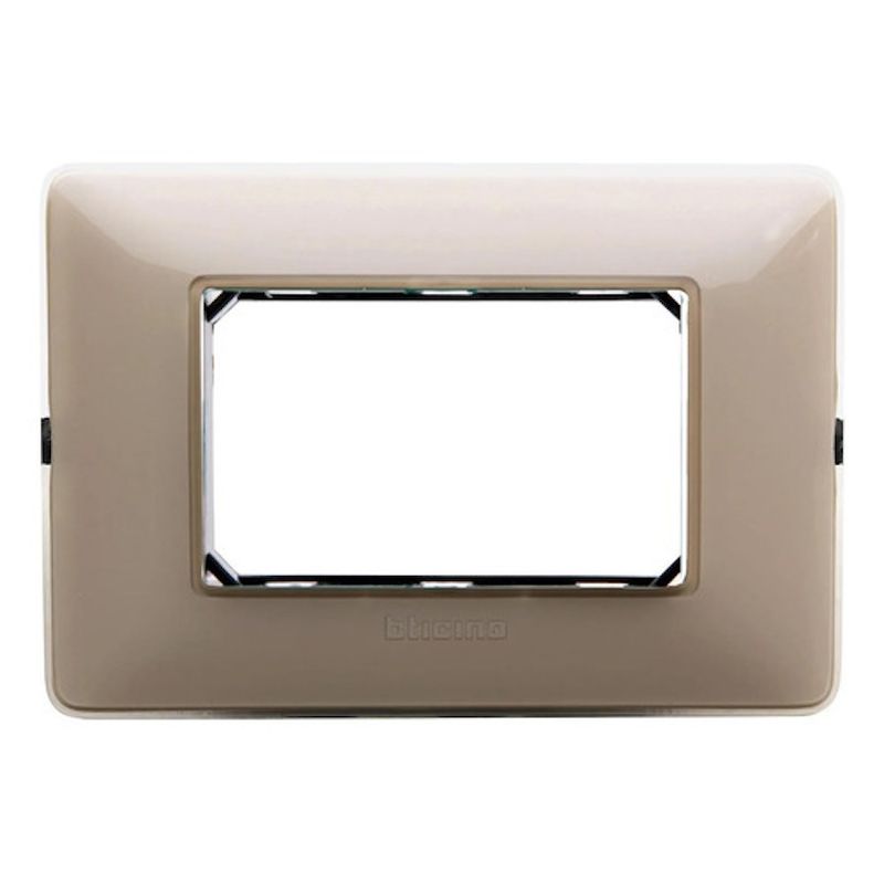BTICINO - Placa 3 Modulos Marfil C/soporte Bticino Matix SAM4803CAVF