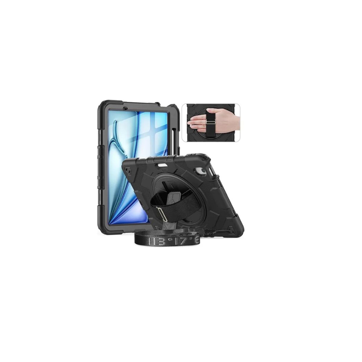 GENERICO - Funda Armadura Antigolpe Para iPad Air 11 M3 2025 + Hidrogel Mate