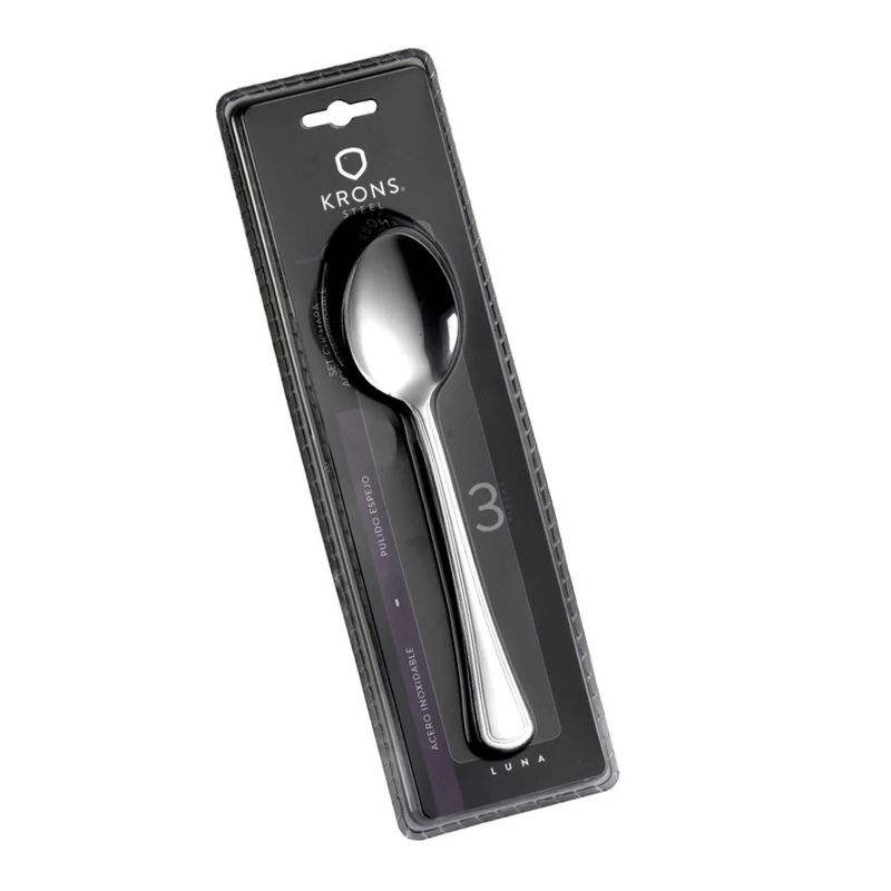 KRONS - Blister De 3 Cucharas De Mesa Lincoln Luna