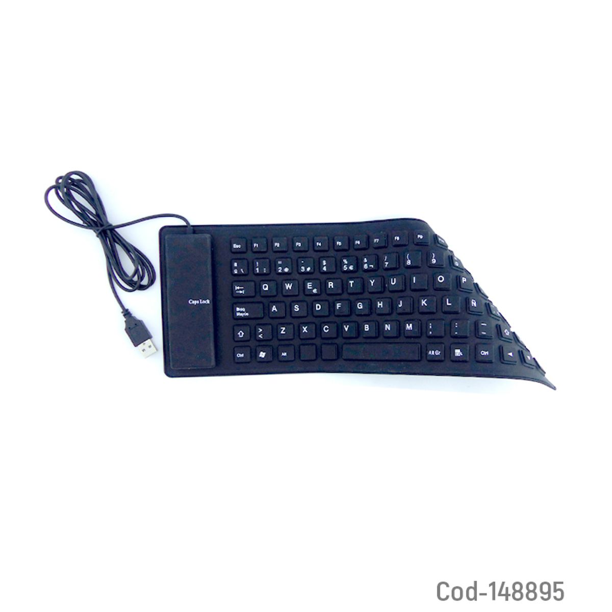 GENERICO - Teclado Flexible para viajes compacto espacio reducido portable