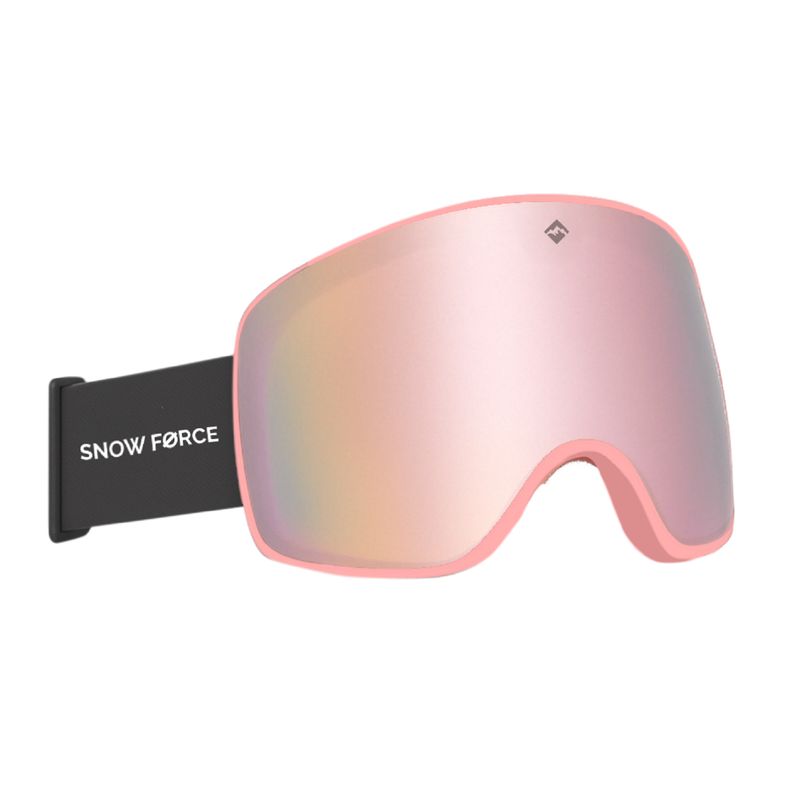 SNOW FORCE - ANTIPARRAS MAGNÉTICAS SKI & SNOWBOARD NORTH POLE  ROSA - ROSA - NEGRO