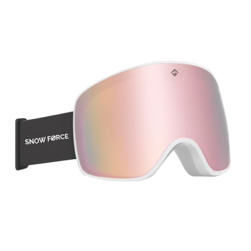 SNOW FORCE - ANTIPARRAS MAGNÉTICAS SKI & SNOWBOARD NORTH POLE  ROSA - BLANCO - NEGRO